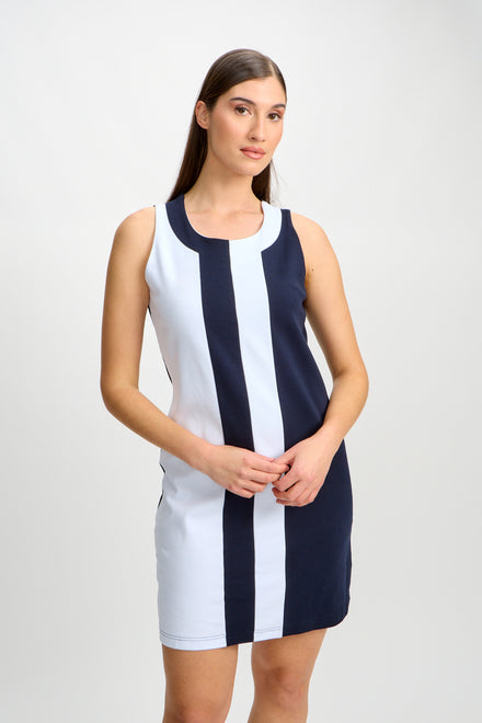 0703 Navy Stripe Dress ORL