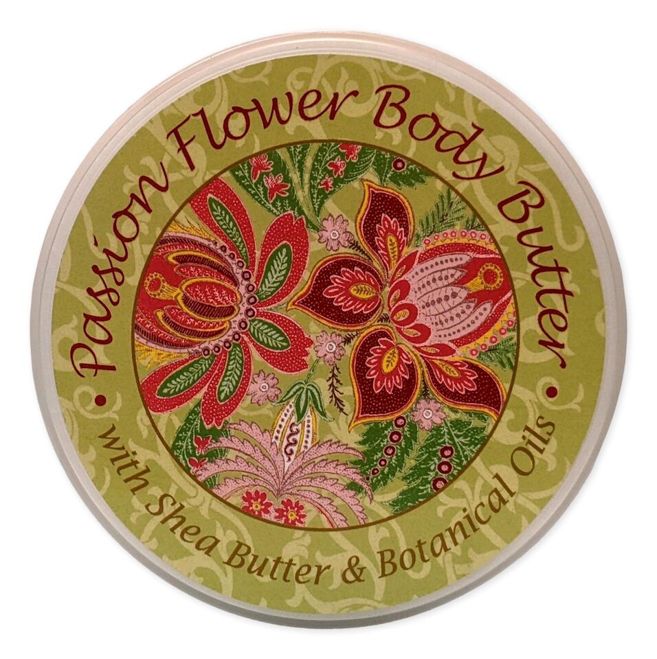 Greenwich Bay PASSION FLOWER Botanic Body Butter with Shea Butter, 8 oz.