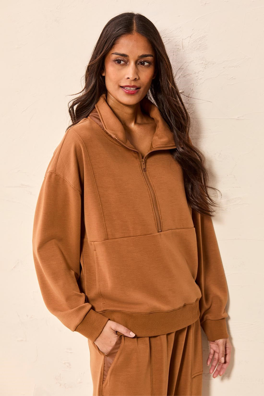 5032 Pullover Quilted Collar HTI
