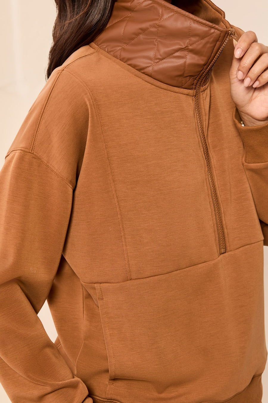 5032 Pullover Quilted Collar HTI