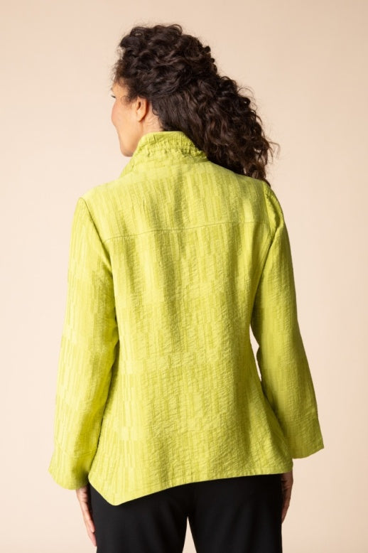 30719 Ruched Collar Shirt HAB