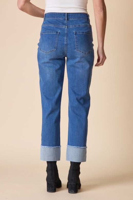 11475 Embroidered Cuff Jean HAB
